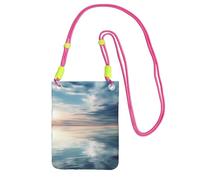 MMSJSBVY Peaceful Seascape Crossbody Phone Bag For Women, Small Waterproof Purse With Adjustable Strap, Lightweight Daily Travel Handbag
