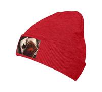MMSJSBVY Playing Cards Men's Women's Unisex Adult Knitted Woolen Beanies Hat Warm and Comfortable Hat Red