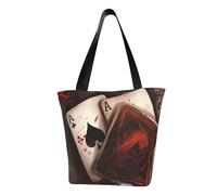 MMSJSBVY Playing Cards Women'S Handbag Shopping Bag, Large Capacity Tote Bag, Suitable For Shopping, Beach Trips, And Fitness