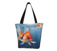 MMSJSBVY Small Goldfish Swimming In The Water Women'S Handbag Shopping Bag, Large Capacity Tote Bag, Suitable For Shopping, Beach Trips, And Fitness
