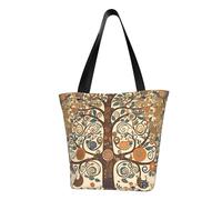 MMSJSBVY Tree Of Life Women'S Handbag Shopping Bag, Large Capacity Tote Bag, Suitable For Shopping, Beach Trips, And Fitness
