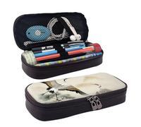 MMSJSBVY Two Japanese Cranes Flying Traditional Painting Pencil Case - Large Capacity Durable Pencil Case, Stationery Organizer, School Office Supplies
