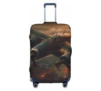 MMSJSBVY World War Aircraft Elastic Luggage Cover - Dust and Scratch Resistant Trolley Luggage Protector for 18-32 Inch Luggage L