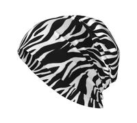 MMSJSBVY Zebra Print Beanies, Warm and Durable Knit Cap, Unisex Brimless Cap
