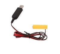 MMSKY USB 5V To 1.5V LR6 AA Battery AA Battery Eliminators Cable Replace 1Pcs 1.5V AA Batteries For LED Light Electronic