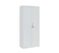 MMT Funiture Designs Metal Storage Cabinet - Closet Storage For Office, Bedroom, Living Room, Garage Lockable Storage Cabinet 4 Adjustable Shelves