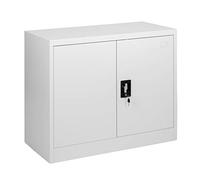 MMT Furniture Designs Ltd Steel Office Storage Cabinet, FC-A9WGrey, Grey, 900mm Tall
