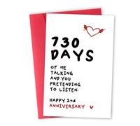 mmuue Funny 2 Year Anniversary Card Gifts for Him Her, Romantic 2nd Anniversary Card for Girlfriend Boyfriend, Sweet 2nd Weeding Anniversary Card Husband Wife, Naughty Two Years Together Gift