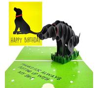 mmuue Funny Dog Birthday Greeting Card