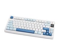 MMViCTY MY-K79 tri-Mode Mechanical Keyboard, Gasket-Mounted Gaming Keyboard with TFT Smart Display&Knob,Hot Swappable Gasket Mount 75% Layout with Knob,RGB Backlit BT/2.4G/USB-C (Gray)