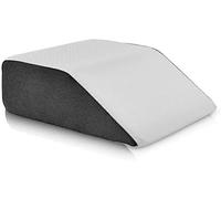 MMWZ Premium Memory Foam Wedge Pillow Bed Elevation Pillow Hypoallergenic Support Cushion for Back Neck & Legs Orthopedic Comfort for Sleeping Acid Reflux Post Surgery & Pain Relief (Black & White)