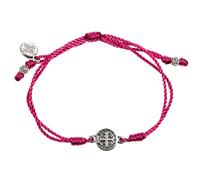 MMy Saint My Hero Breathe Blessing Bracelets - Handwoven Spiritual Reminder to Pause, Pray & Find Peace, 9 5 inch, silver plated base