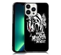 MMYAJT Favorite Scary Phone Case Compatible with iPhone 13 Pro Max, Scream iPhone Case Shockproof Black and White Phone Halloween Funny Cover Gift for Boy Girl Men Women