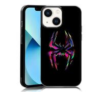 MMYAJT Morales Punk Gwen Phone Case Fit for iPhone 13 Mini, Black Spiderverse TPU Shockproof Protective iphone Case Cute Colorful Spider Phone Case Cover Gift for Boy Girl Men Wome