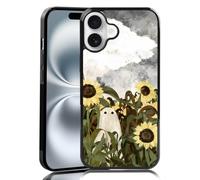 MMYAJT There's A Ghost in the Sunflower Field Fit for iPhone 16 Plus