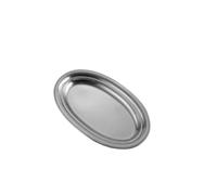MMYUAK Stainless Steel Multi-purpose Plate 2pcs Stainless Steel Oval Plate Egg-shaped Steamed Fish Plate, Gold Plate Barbecue Rice Noodle Plate(A 40cm)