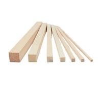 MMYUAK Wooden Sticks for Craft Square Pine Wood Strip 5 * 5mm-25 * 25mm Solid Pine Rods Length 330mm DIY Model Material Crafts Decoration Making Parts(25x25x330mm)