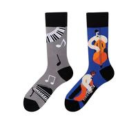 Mmyzao Funny Socks Unisex 35-46 Asymmetrical Pattern Left and Right Various Designs from Animals, Food, Sports and Art, Concert, 35-46