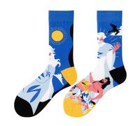 Mmyzao Funny Socks Unisex 35-46 Asymmetrical Pattern Left and Right Various Designs from Animals, Food, Sports and Art, The Creator, 35-46