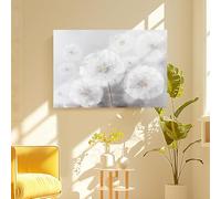 MMZBYAN Half hand drawn decorative painting of banana leaf sandstone flower decoration on the background wall of the living room, 40x60cm