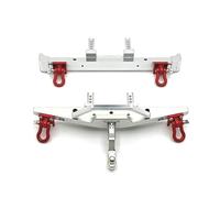MN 1/12 MN82 LC79 remote control car parts metal upgrade front and rear bumper guards(Silver)
