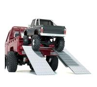 MN-82 RC Truck Loading Ramps 1/12 Scale Accessories, RC Crawler Ramp Set 2PCS, Truck Bed Ramp & Side Panel 2-in-1, Steel Tread Plate, 3D Printed Parts for MN82 RC Car Upgrade（No Vehicles Included）