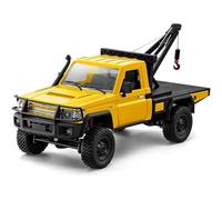 MN-82T 1/12 RC Crane, 2.4G Full-Proportional 4WD RTR Remote Control Crawler Car with Functional Crane, Liftable Hook & 2-Speed for Engineering Enthusiasts,Red