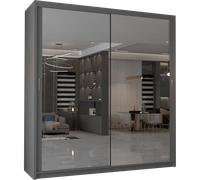 MN FURNITURE Ice Mirror Sliding Door Wardrobe