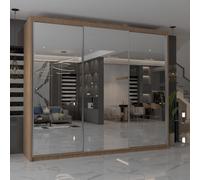 MN FURNITURE Ice Mirror Sliding Door Wardrobe