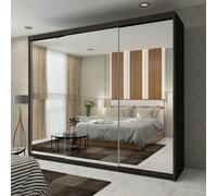 MN FURNITURE Ice Mirror Sliding Door Wardrobe