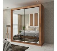 MN FURNITURE Ice Mirror Sliding Door Wardrobe
