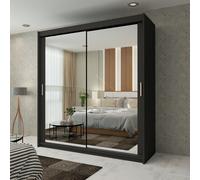 MN FURNITURE Ice Mirror Sliding Door Wardrobe