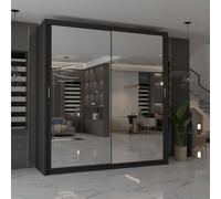 MN FURNITURE Ice Mirror Sliding Door Wardrobe