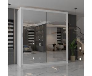 MN FURNITURE Ice Mirror Sliding Door Wardrobe