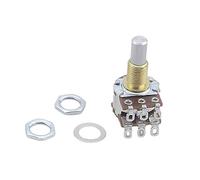 MN250K/MN500K Double Ganged Guitar Potentiometer For Guitar Bass Sound Control Musical Replacement Shaft Potentiometer Split Shaft