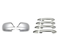 MNA AUTO Chrome Wing Mirror Covers 2 pcs and Door Handle Covers 4 Door 8 Pieces Stainless Steel Compatible for VITO W447 2014 and Above Set of 2