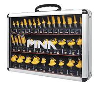 MNA Router Bits 35 Pcs Set, 35 Pieces 1/2 Inch Shank Router Bit Kit. American Router Bit Set Complete Set.