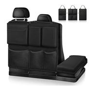 MNAAZVSOL Car Boot Organiser, for Mazda CX30 CX-30 2019-2023 2024 2025 Durable Foldable Cargo Net Storage for Car Backseat Waterproof Kick Mats Car Organiser Seat Back