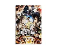 MNABSO Attack on Titan Anime Role Collective Art Poster Decorative Painting Canvas Wall Art Living Room Poster Bedroom Painting 08 x 12 Inch (20 x 30 cm)