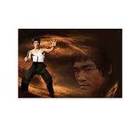 MNABSO Bruce Lee Chinese Kongfu Art Wall Art Picture Print Modern Family Room Decor 16 x 24 Inches (40 x 60 cm)