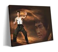 MNABSO Bruce Lee Chinese Kongfu Art Wall Art Picture Print Modern Family Room Decor 16 x 24 Inches (40 x 60 cm)