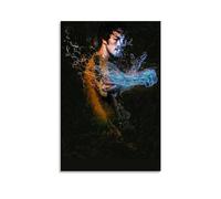 MNABSO Bruce Lee Chinese Kongfu Wall Art Picture Print Modern Family Room Decor 12 x 18 Inches (30 x 45 cm)