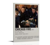 MNABSO Chicago Fire Minimalist Art Poster Decorative Painting Canvas Wall Art Living Room Poster Bedroom Painting 16 x 24 Inch (40 x 60 cm)