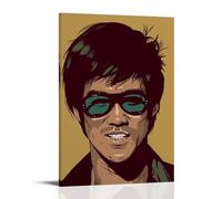 MNABSO Chinese Kongfu Bruce Lee Painting Art Poster Decorative Painting Canvas Wall Art Living Room Poster Bedroom Painting 12 x 18 Inch (30 x 45 cm)