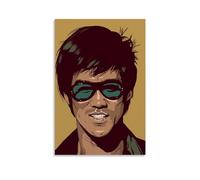 MNABSO Chinese Kongfu Bruce Lee Painting Art Wall Art Picture Print Modern Family Room Decor 12 x 18 Inches (30 x 45 cm)