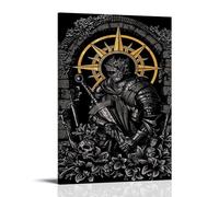 MNABSO Dark Souls Black and White Art Wall Art Picture Print Modern Family Room Decor 08 x 12 Inches (20 x 30 cm)
