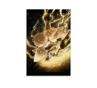 MNABSO Demon Slayer Agatsuma Zenitsu Thunder Breathing Art Anime Poster Decorative Painting Canvas Wall Art Living Room Poster Bedroom Painting 12 x 18 Inch (30 x 45 cm)