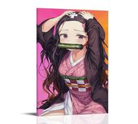 MNABSO Demon Slayer Nezuko Cute Art Poster Decorative Painting Canvas Wall Art Living Room Poster Bedroom Painting 08 x 12 Inch (20 x 30 cm)
