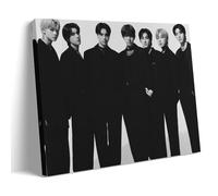 MNABSO ENHYPEN Black And White Art Wall Art Picture Print Modern Family Room Decor 12 x 18 Inches (30 x 45 cm)