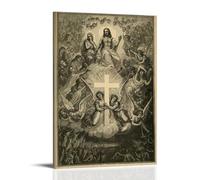MNABSO Exaltation of The Holy Cross Prayer Jesus Art Wall Art Picture Print Modern Family Room Decor 16 x 24 Inches (40 x 60 cm)